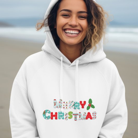 Pull À Capuche Festive Joyeux Noël | Vacances