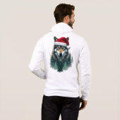 Pull À Capuche Fête de Noël Coyote Cool (Dos entier)