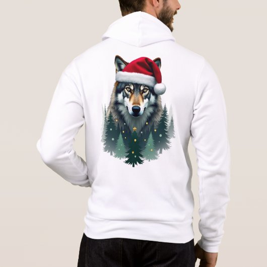 Pull À Capuche Fête de Noël Coyote Cool (Dos)