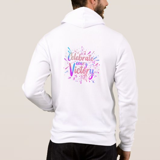 Pull À Capuche fêter la victoireT-Shirt (Dos)