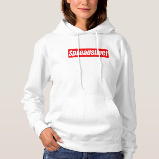 Pull À Capuche Feuille de calcul - Comptable drôle (Devant)