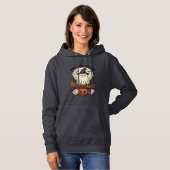 Pull À Capuche Feuille de fantôme de citrouille d'Halloween Lune (Devant entier)