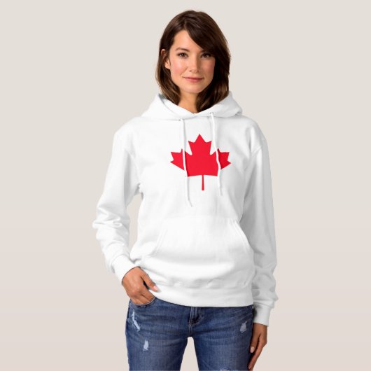 Pull À Capuche Feuille d'érable canadienne (Devant entier)
