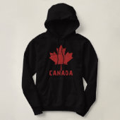 Pull À Capuche Feuille d'érable Drapeau canadien Fête du Canada 2 (Design devant)