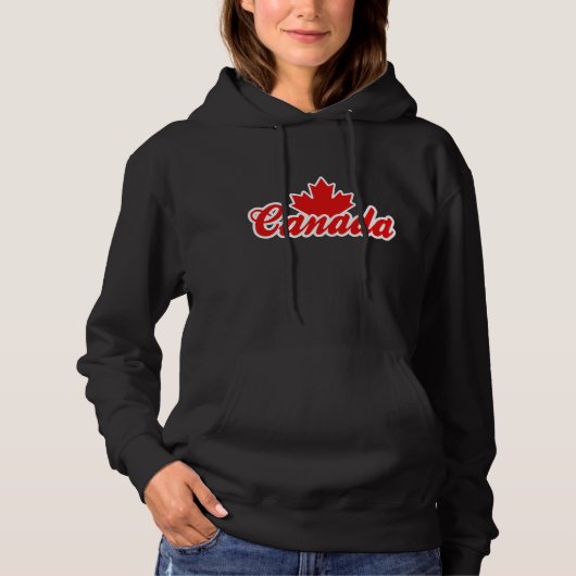 Pull À Capuche Feuille d'érable du Canada (Devant)