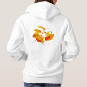 Pull À Capuche Feuilles de Dogwood sur Sweatshirt à capuchon de b (Dos)