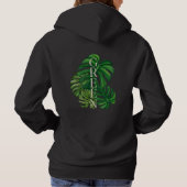 Pull À Capuche Feuilles de Monstera Vertes (Dos)
