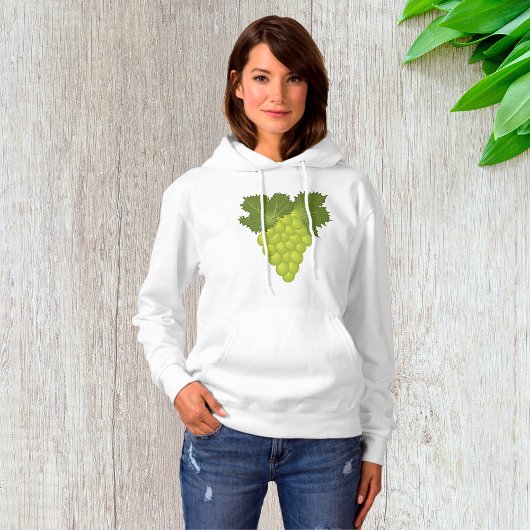 Pull À Capuche Feuilles de vigne de raisins verts Fruits frais
