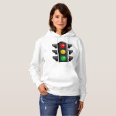 Pull À Capuche Feux de circulation Rouge Jaune Vert Signal (Devant entier)