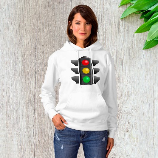 Pull À Capuche Feux de circulation Rouge Jaune Vert Signal