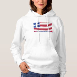 PULL À CAPUCHE FIER D'ÊTRE GRECQUE AMÉRICAIN !