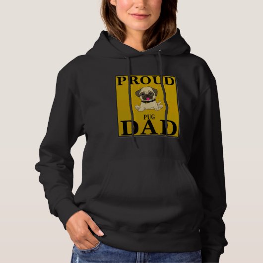 Pull À Capuche Fier Papa Carlin - Cadeau Pour Propriétaire D'Un C (Devant)