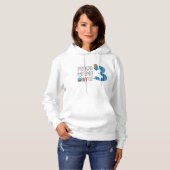 Pull À Capuche Fière maman des trois (Devant entier)