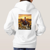 Pull À Capuche Fière Mère de Cheval Art (Dos)