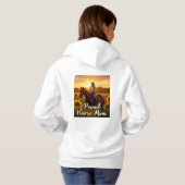 Pull À Capuche Fière Mère de Cheval Art (Dos entier)