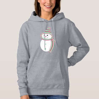 Pull À Capuche Fierté Abrosexuelle Snowman Snowperson Drapeau