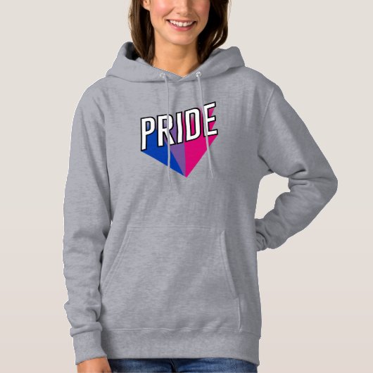 Pull À Capuche Fierté bisexuelle éclate (Devant)