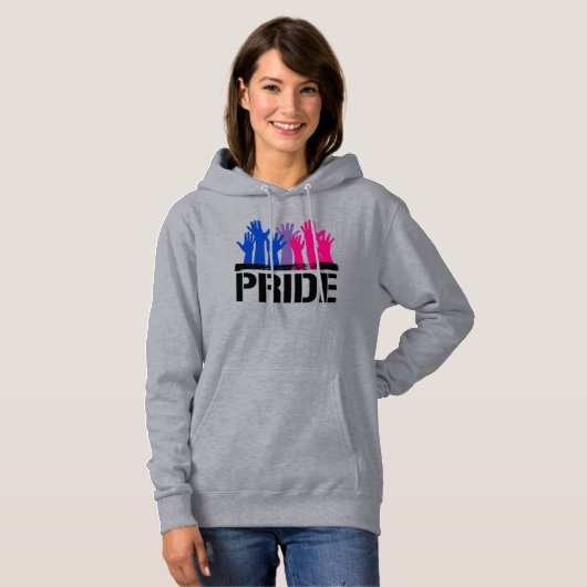 Pull À Capuche Fierté ensemble bisexuelle (Devant entier)
