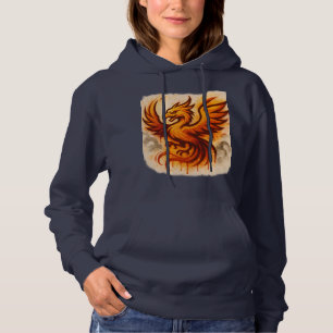 Pull À Capuche Fiery Phoenix Graffiti Art