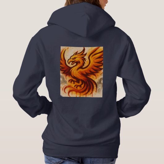 Pull À Capuche Fiery Phoenix Graffiti Art (Dos)