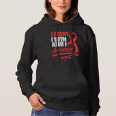 Pull À Capuche Fight Win Stroke Survivor Red Ribbon Stroke Awaren (Devant)