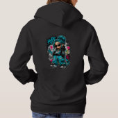 Pull À Capuche Fille Chibi Anime Graffiti Hype Urbain (Dos)