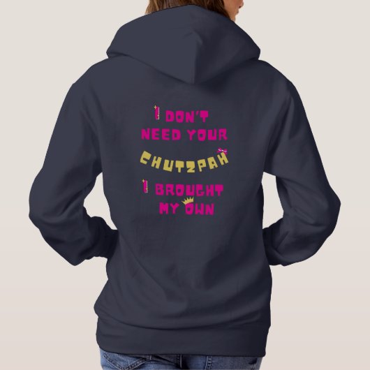 Pull À Capuche Fille Chutzpah (Dos)