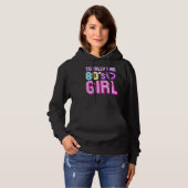 Pull À Capuche Fille Cool Des Années 80 Pour Femmes Filles Enfant (Devant entier)