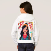 Pull à capuche Fille d'Automne pour Filles – Sweat (Dos entier)