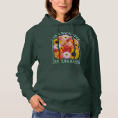 Pull À Capuche Fille de la Fleur Sauvage Chrétienne du Roi (Devant)