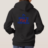 Pull À Capuche Fille née pour jouer au football (Dos)