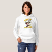 Pull À Capuche Fille Skateuse Skate or die (Devant entier)