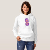Pull À Capuche Fille violette (Devant entier)
