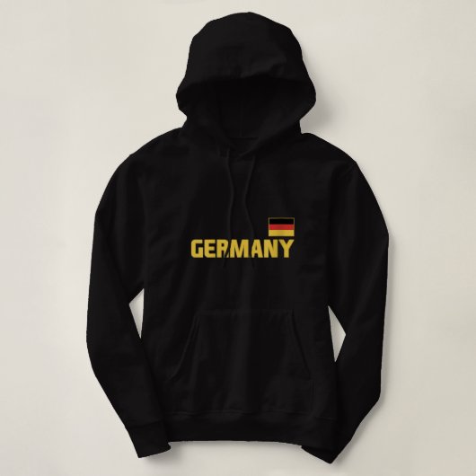 Pull À Capuche Filles Allemagne Drapeau Allemand Pride Deutschlan (Design devant)
