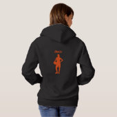 Pull À Capuche Filles Basketball Mot Art Cool moderne (Dos entier)