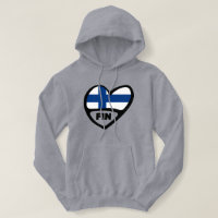 Finlande Code Pays Coeur Drapeau, FIN