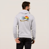 Pull À Capuche Fisher des hommes | Full zip pour hommes (Dos entier)