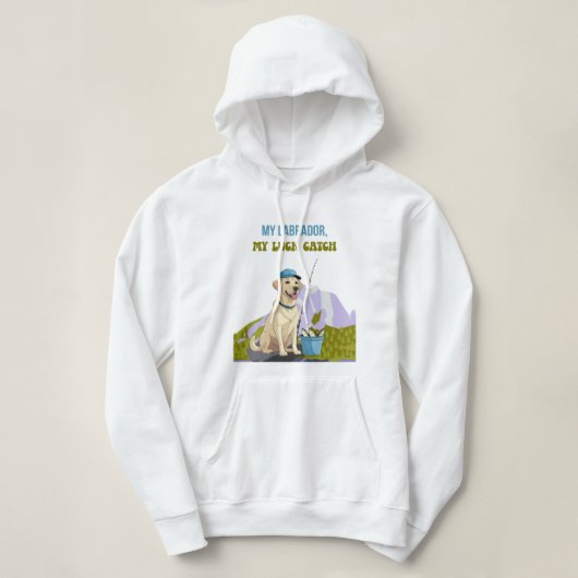 Pull À Capuche Fishing Buddy – Édition Labrador Retriever (Design devant)