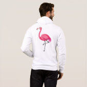 Pull À Capuche Flamant Rose de Style Cartoon (Dos entier)