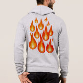 Pull À Capuche Flammes (Dos)