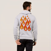 Pull À Capuche Flammes (Dos entier)
