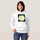 Pull À Capuche Fleur blanche et rose (Devant entier)