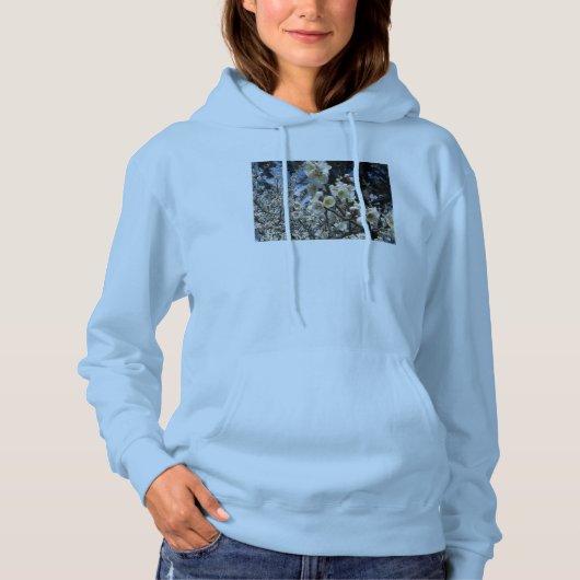 Pull À Capuche Fleur de cerisier blanc / Sakura / ク(桜) (Devant)