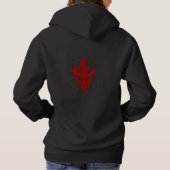 Pull À Capuche Fleur de Lis Rouge éclaté (Dos)