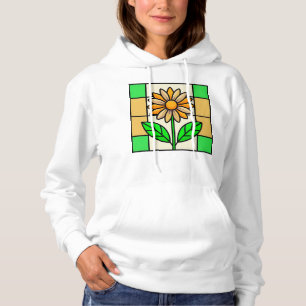 Pull À Capuche Fleur de verre tendu