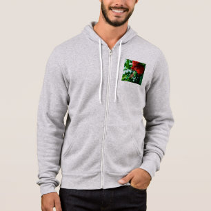 Pull À Capuche Fleur d'Hibiscus rouge