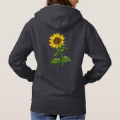 Pull À Capuche Fleur jaune (Dos)