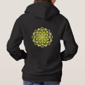 Pull À Capuche Fleur Mandala jaune (Dos)