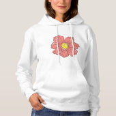 Pull À Capuche Fleur rouge (Devant)