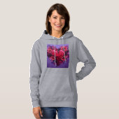 Pull À Capuche Fleurir au cœur de l'épreuve (Devant entier)